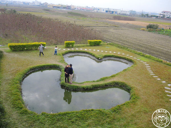 雙心池塘:作伙來企投【彰化大村・雙心池塘】彰化熱門打卡景點
