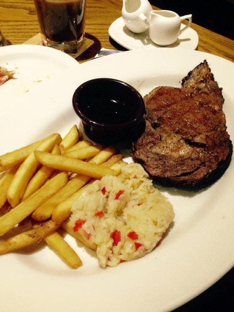 澳美客Outback Steakhouse(新竹竹北店)：[新竹 竹北] Out Back~美式餐點好熱鬧~~