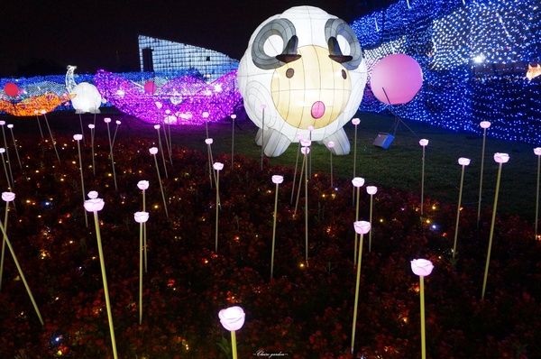 2015臺北燈節：[捷運圓山站]2015台北燈會~浪漫水晶燈橋、天壇、英熊聯盟、海賊羊