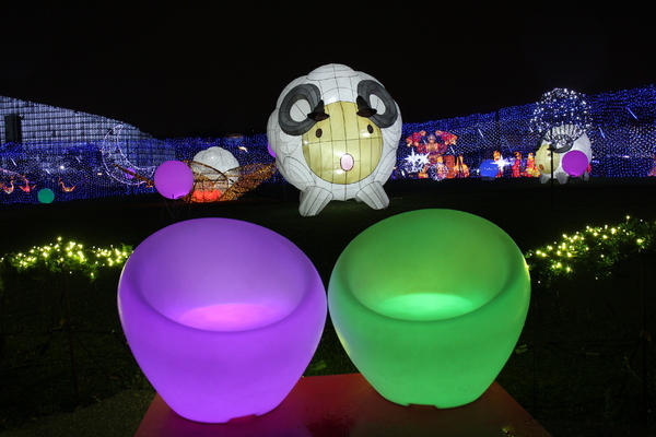 2015臺北燈節:2015臺北燈節/金喜羊/元宵燈會花博公園圓山園區