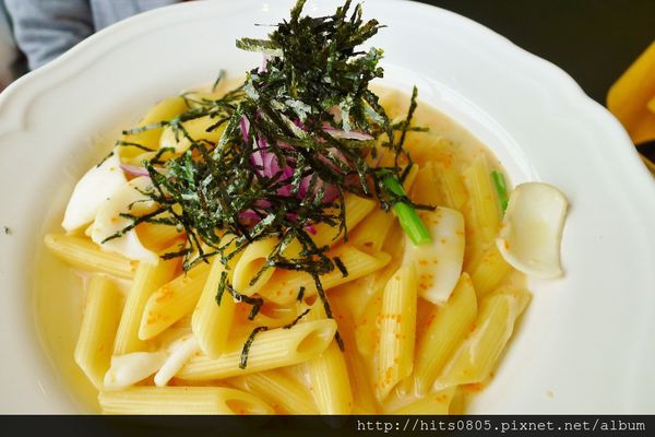 瑪琪朵義式廚房(峨嵋店):台北-在口中彈跳明太子花枝奶油筆管麵.瑪琪朵義式廚房