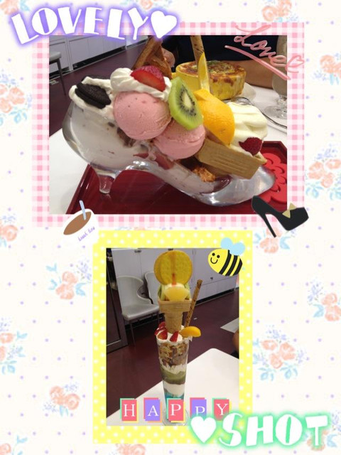 彩虹國度Rainbow Waffle(中和環球店)：【食記】oO。。台北　Rainbow Waffle（二訪）　仙度瑞拉的玻璃鞋掉入人間囉～還有媲美１０１高度的冰品歐！超美超夢幻～o○。