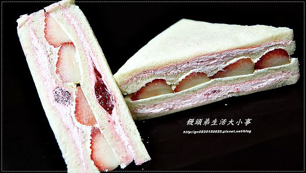 美食村蛋糕:【美食村蛋糕】爆餡草莓三明治~季節限定。錯過在等一年