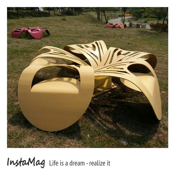 南科迎曦湖：黃色巨蟒~迎曦湖