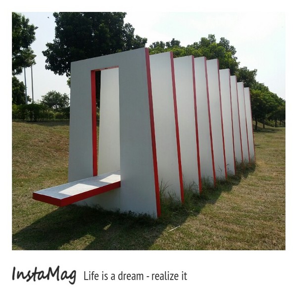 南科迎曦湖：黃色巨蟒~迎曦湖