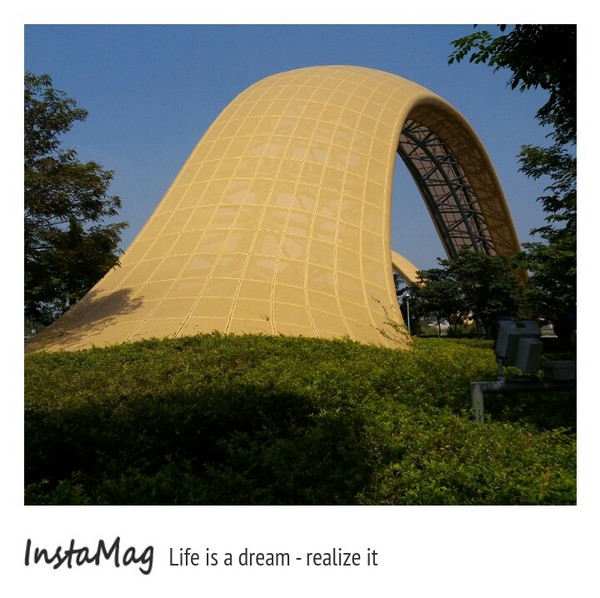 南科迎曦湖：黃色巨蟒~迎曦湖