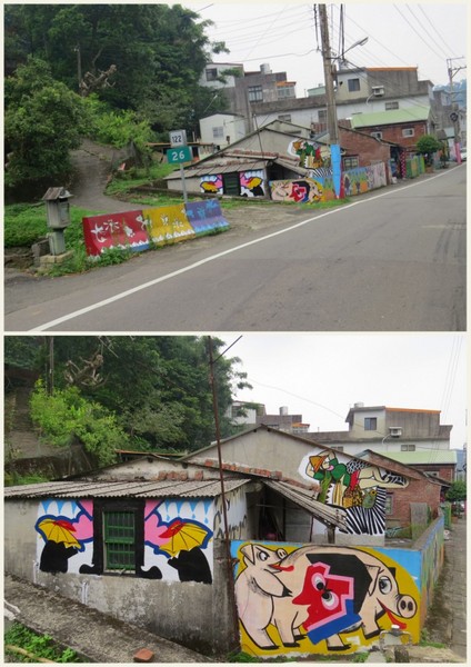 軟橋彩繪社區:簡樸中充滿歡樂塗鴨的【新竹竹東/軟橋彩繪社區】