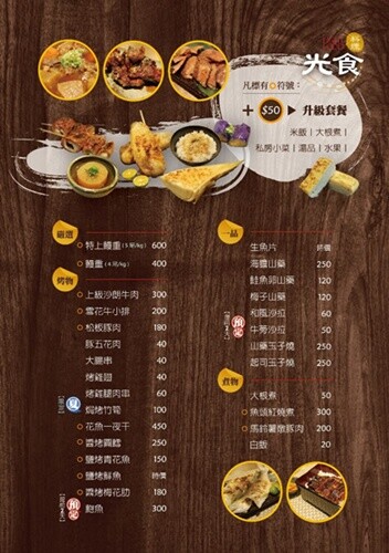 光食菜單2013