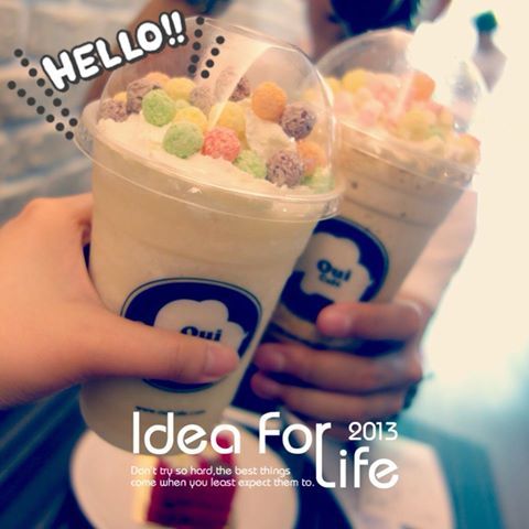 Oui Caf'e 法式甜品(南西店):『中山』♥Oui cafe♥繽紛星冰樂激發你的少女心