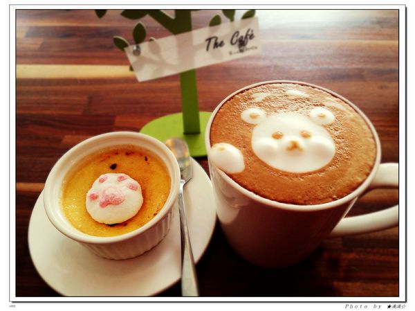 The cafe惹咖啡:【台中.美食】The Cafe惹咖啡~治療系立體小熊拉花讓人一整天心情都好好♥