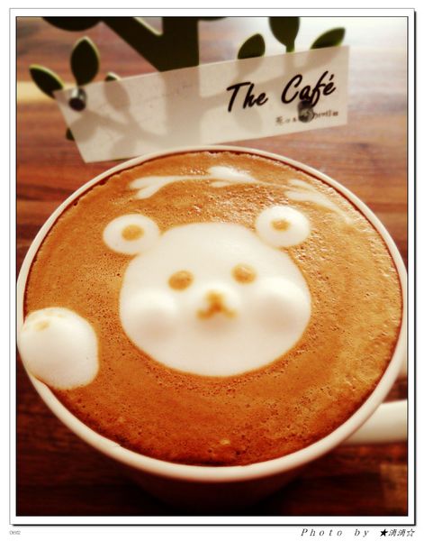 The cafe惹咖啡:【台中.美食】The Cafe惹咖啡~治療系立體小熊拉花讓人一整天心情都好好♥