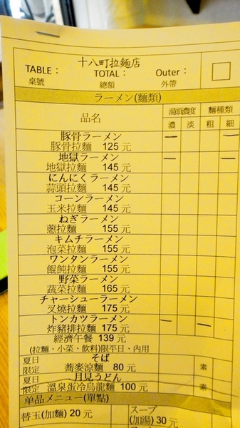 十八町拉麵店:【台中】會噴火的地獄拉麵!十八町拉麵店!