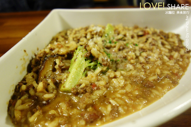 吃義燉飯 冰蹦拉