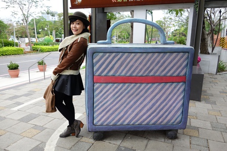 每個幾米行李箱都照了一百張