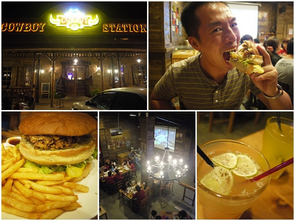 Cowboy station牛仔驛站美式餐廳：宜蘭冬山 牛仔驛站美式料理～大份量漢堡爽快吃
