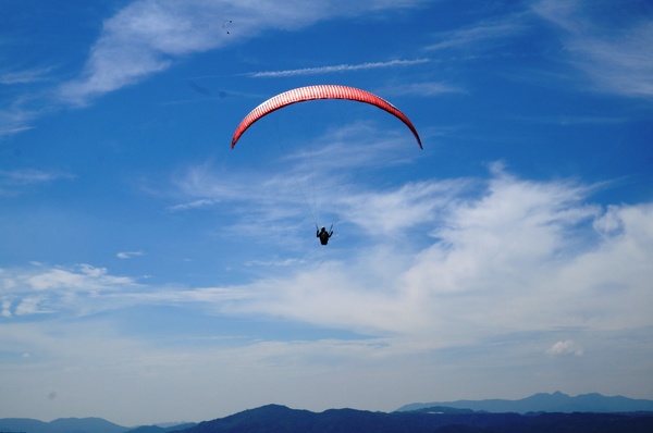 虎頭山山頂觀景公園：[南投埔里] 飛行傘基地 - 迎風翱翔吧!