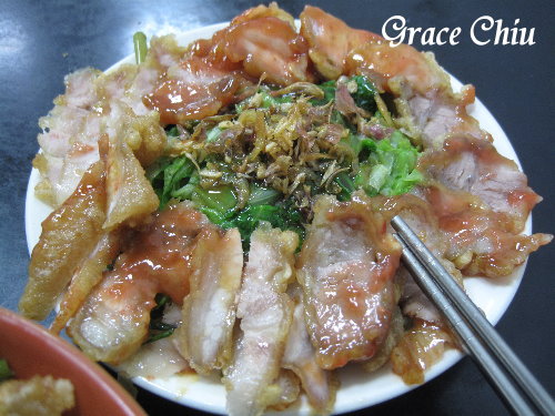 萬華伍條通燒肉飯.手工米苔目