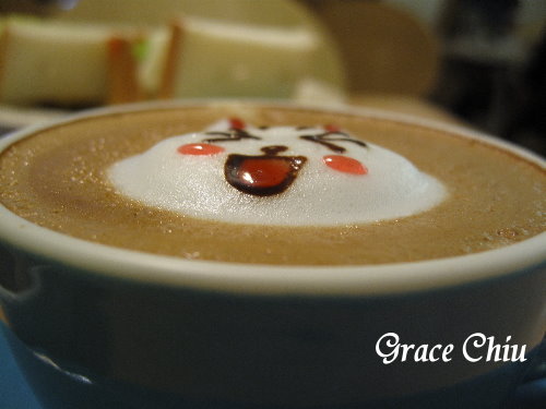 畫圖咖啡～立體兔兔