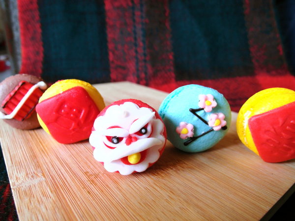 天鵝脖子街(台中逢甲):宅配試吃 ❤ 天鵝脖子街迎春馬卡龍禮盒