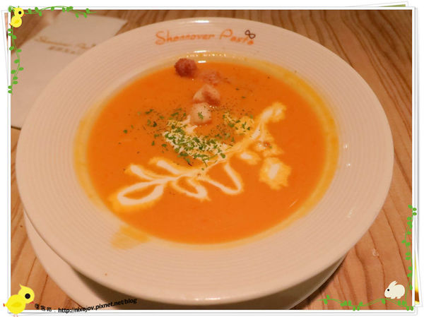 台北-夏諾瓦義大利麵-壽星優惠吃免錢-南瓜濃湯
