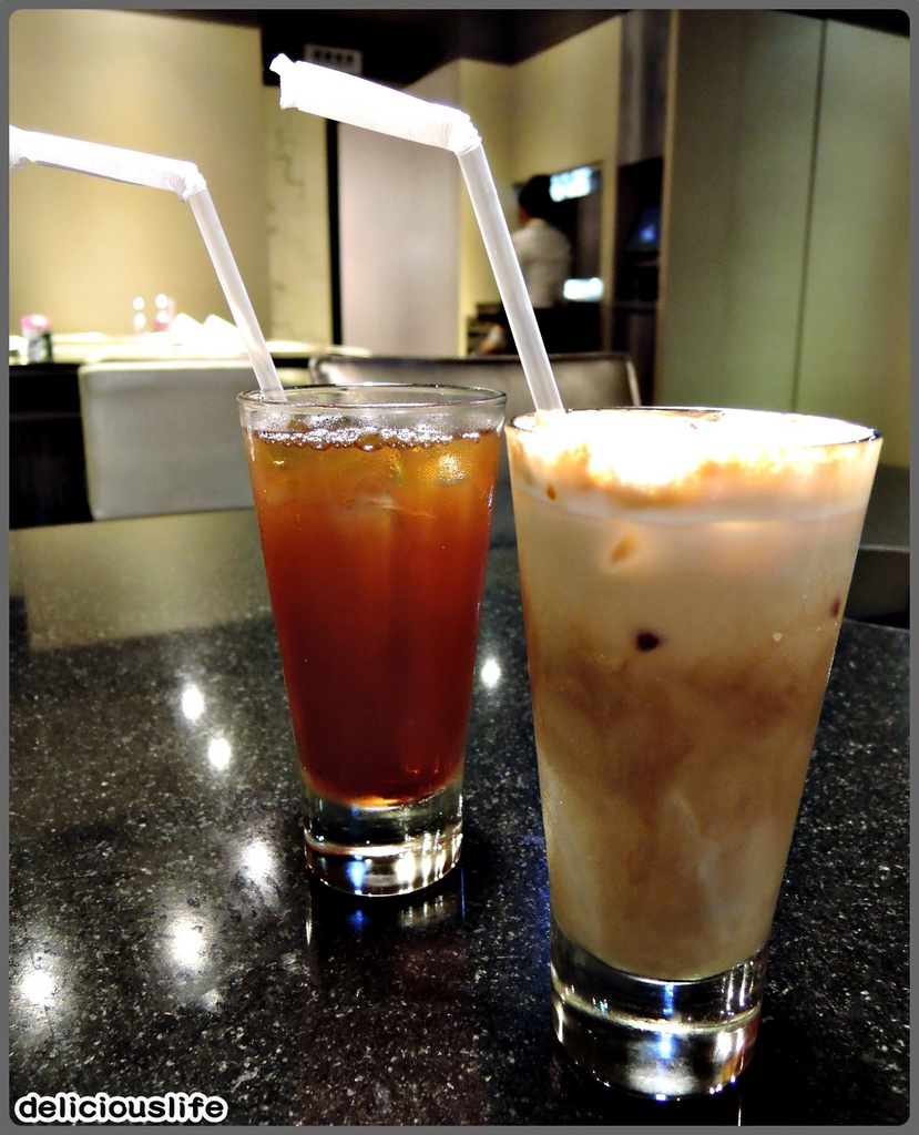 套餐飲品-冰紅茶&冰拿鐵