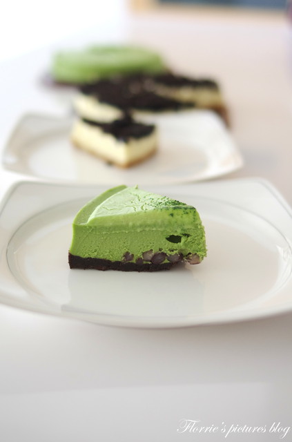君城蛋糕：試吃~君城本家--宇治抹茶起司蛋糕、OREO起司蛋糕~淡淡的抹茶香味真迷人