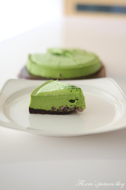 君城蛋糕：試吃~君城本家--宇治抹茶起司蛋糕、OREO起司蛋糕~淡淡的抹茶香味真迷人
