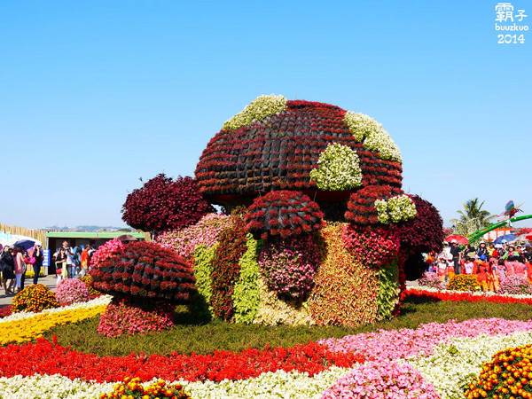 2014新社花海：2014新社花海暨台中國際花毯節，散步賞花去～