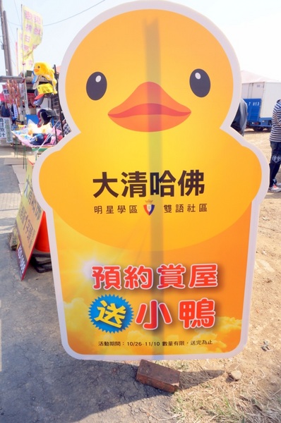 新屋後湖埤,黄色小鴨桃園逗留處:2013桃園最大盛事-黃色小鴨逗留新屋後湖塘【桃園/新屋】