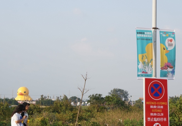 新屋後湖埤,黄色小鴨桃園逗留處:2013桃園最大盛事-黃色小鴨逗留新屋後湖塘【桃園/新屋】