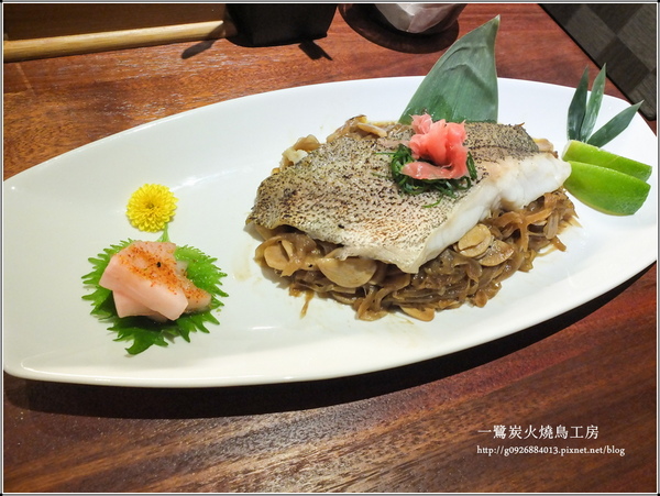 一鷺炭火燒鳥工房：【口碑券二十九】一鷺炭火燒鳥工房。吟釀石斑奶油燒。超Juicy的