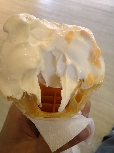 晴空樹 skytree:晴空樹霜淇淋準備開賣啦~從沒吃過的起司口味霜淇淋!!!