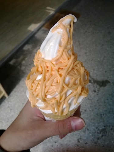 晴空樹 skytree:晴空樹霜淇淋準備開賣啦~從沒吃過的起司口味霜淇淋!!!