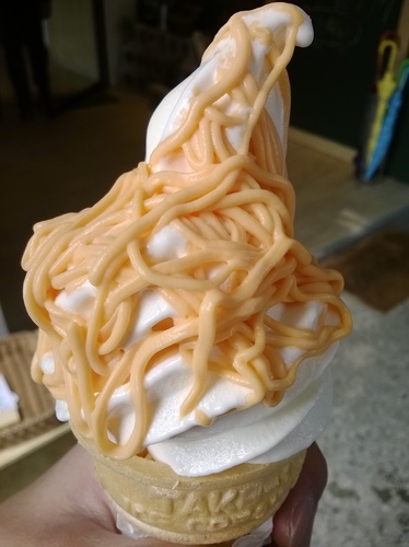 晴空樹 skytree:晴空樹霜淇淋準備開賣啦~從沒吃過的起司口味霜淇淋!!!