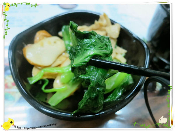 台北-三杯三怪-美味的三杯料理-青菜