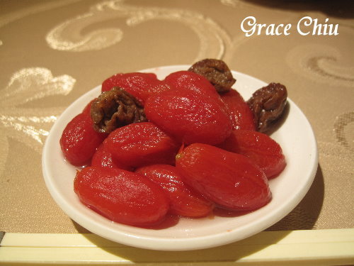 梅釀蕃茄~大三元酒樓,衡陽路/喜宴場地/台北港式飲茶/粵菜餐廳/外燴服務/年菜/春酒尾牙
