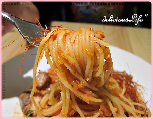 微辣沙朗骰子牛蕃茄義大利麵2