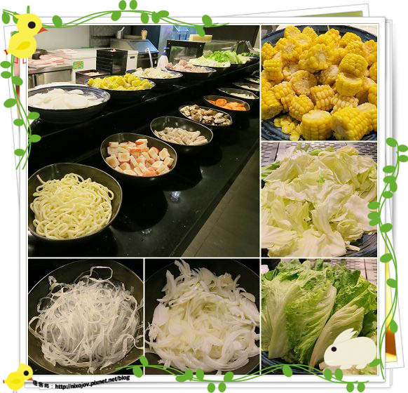 台北-本沐食堂-美味的壽喜燒吃到飽-蔬菜區