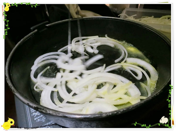 台北-本沐食堂-美味的壽喜燒吃到飽-炒洋蔥豬肉