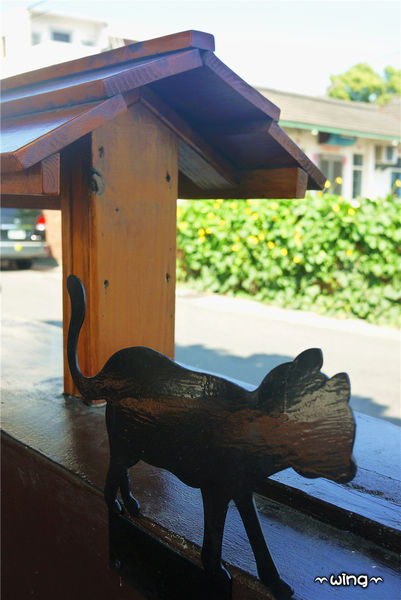 屋頂上的貓。頂溪3D立體彩繪村：［雲林］和貓咪喝咖啡。【屋頂上的貓】頂溪社區立體彩繪村