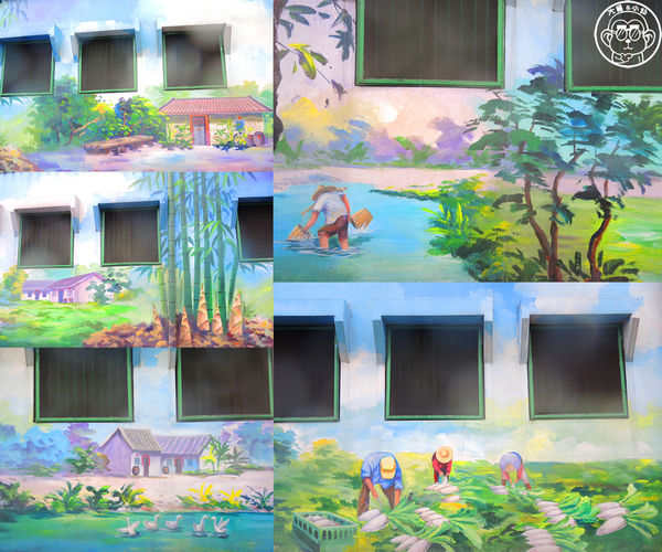 坑口彩繪村：作伙來企投【桃園蘆竹･坑口彩繪村】超過千坪的彩繪村