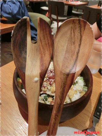Campus cafe~特製木碗凱薩沙拉叉子湯匙.JPG