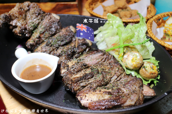 水牛城美式碳烤牛排(台北店):大份量美食『水牛城美式碳烤牛排』20盎司牛肋排/捷運古亭站