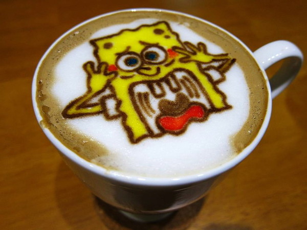 麥克菲咖啡館:<台中|西屯>限量客製化彩色拉花~超卡挖娃海綿飽飽拉花~麥克菲輕食咖啡 McFee Cafe