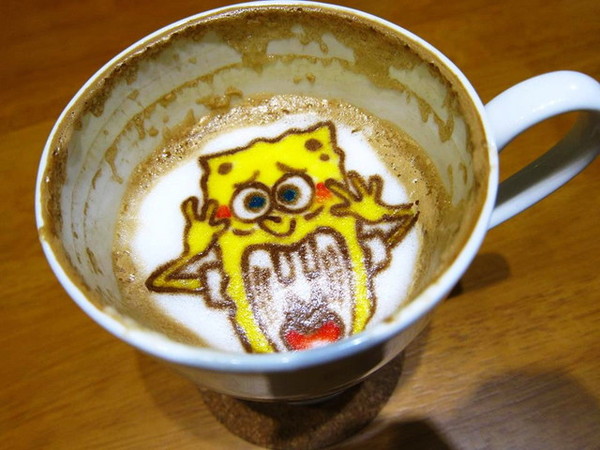 麥克菲咖啡館:<台中|西屯>限量客製化彩色拉花~超卡挖娃海綿飽飽拉花~麥克菲輕食咖啡 McFee Cafe