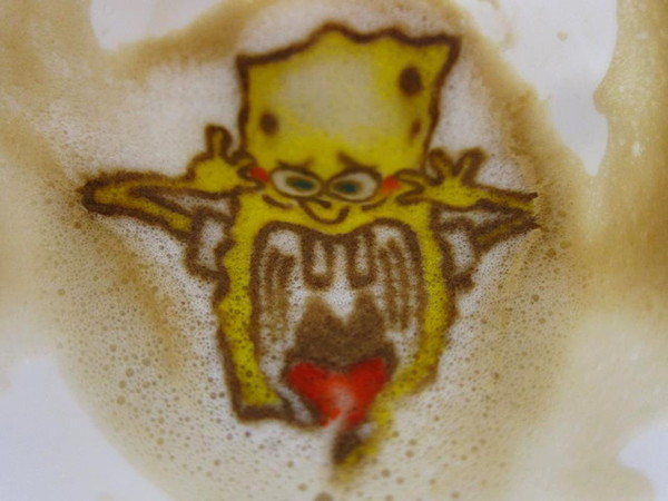 麥克菲咖啡館:<台中|西屯>限量客製化彩色拉花~超卡挖娃海綿飽飽拉花~麥克菲輕食咖啡 McFee Cafe