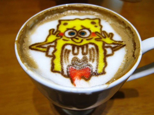 麥克菲咖啡館:<台中|西屯>限量客製化彩色拉花~超卡挖娃海綿飽飽拉花~麥克菲輕食咖啡 McFee Cafe