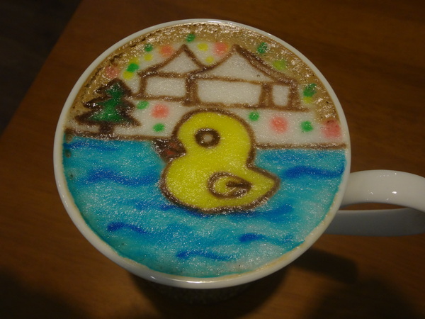 麥克菲咖啡館：1021109[官本金文愛台灣]三訪McFee Cafe'麥克菲咖啡館叮叮噹黃色小鴨到臺中一起過聖誕節