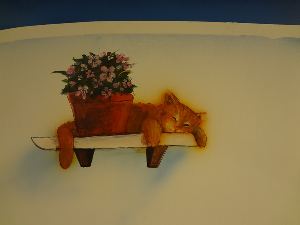 藍色地圖咖啡館：1021001[官本金文愛台灣]第三雷空有地中海風格的藍色地圖咖啡館Bule Map餐點須再加強