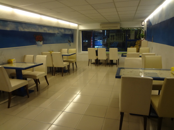 藍色地圖咖啡館：1021001[官本金文愛台灣]第三雷空有地中海風格的藍色地圖咖啡館Bule Map餐點須再加強